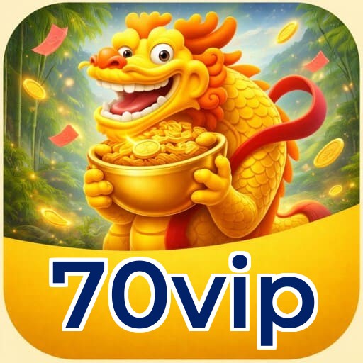 Números do app 70vip em material de marketing — ilustração, não auditoria